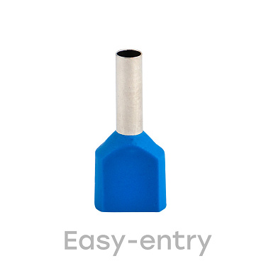 Наконечник штыревой втулочный изолированный EKF PROxima НШВИ-2 10 мм х 2,5 кв. мм двойной (50 шт.)