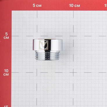 Удлинитель Valtec 15 мм х 1 ВР(г) х 1 НР(ш) хром латунный (VTr.198.C.0615)