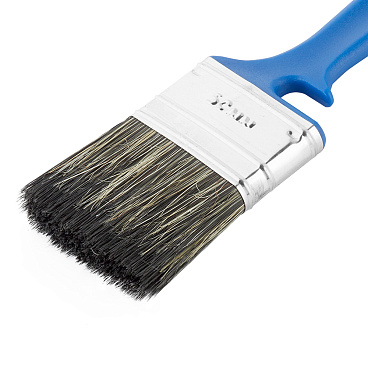 Кисть плоская смешанная щетина пластиковая ручка Wenzo Pro 50х12 мм для красок на водной основе