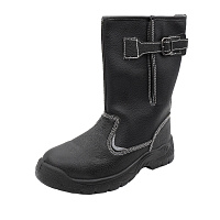 Сапоги рабочие из искусственной кожи утепленные размер 40 черные Мистраль Аскет (141444)