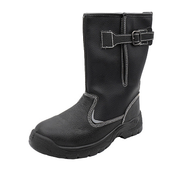 Сапоги рабочие из искусственной кожи утепленные размер 40 черные Мистраль Аскет (141444)