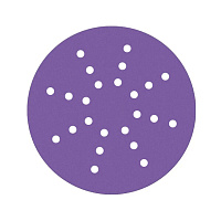 Диск шлифовальный КМ Purple d225 мм P180 на липучку бумажная основа (5 шт.)
