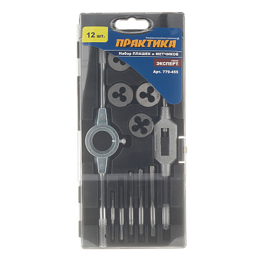 Набор плашек и метчиков Практика (779-455) (12 шт.)