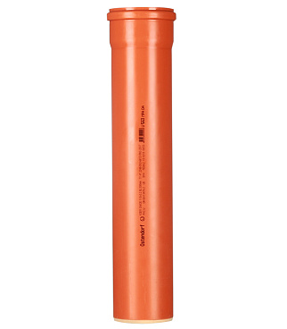 Труба канализационная Ostendorf KGEM d110x500 мм для наружной канализации (220000)