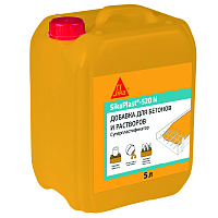 Добавка суперпластификатор для бетонов и растворов Sika SikaPlast-520 N универсальная 5 л