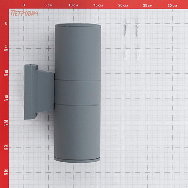Светильник садово-парковый настенный Feron Техно серый E27 60 Вт IP54 (06295)