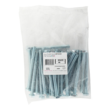 Болт оцинкованный M10x120 мм DIN 933 (2 кг)