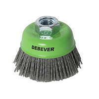 Корщетка для УШМ и УПМ Debever мягкая чашеобразная d65 мм М14 нейлоновая