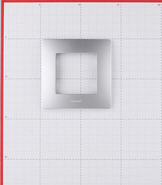 Рамка Legrand Etika одноместная алюминий (672551)