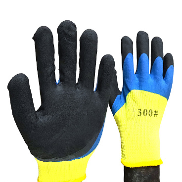 Перчатки акриловые с латексным обливом L