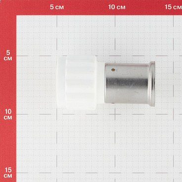 Муфта Henco (18PKW-3206) 32(пресс) х 1 ВР(г) белая PVDF