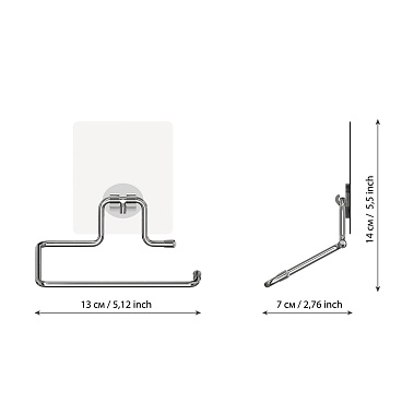 Держатель для туалетной бумаги Kleber Lite металл хром (KLE-LT016/8497)