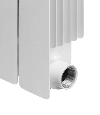 Радиатор биметаллический Rifar Base 350 мм 6 секций 1" боковое подключение белый