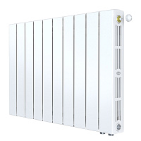 Радиатор биметаллический Rifar Supremo Ventil SVR 500 мм 10 секций 3/4 нижнее правое подключение белый