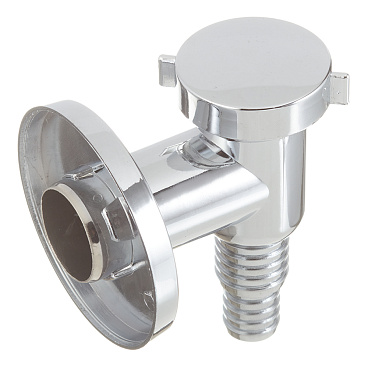 Сифон для подключения бытовой техники 32х22 мм пластик хром