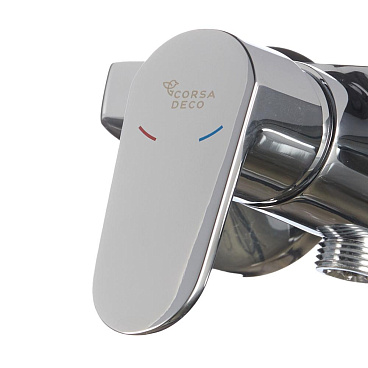 Смеситель для душа без излива Corsa Deco CX хром с лейкой однорычажный (FSHCX)