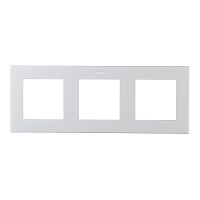 Рамка Simon 24 Harmonie трехместная алюминий (2400630-033)