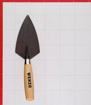 Кельма штукатура Hesler/Wenzo 160 мм с деревянной ручкой