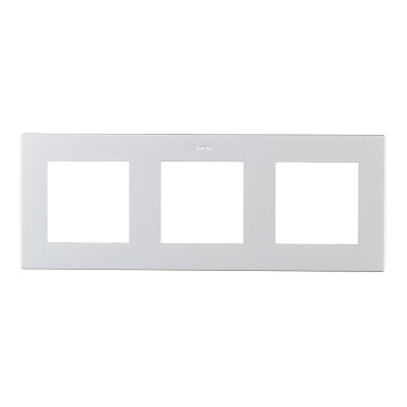 Рамка Simon 24 Harmonie трехместная алюминий (2400630-033)