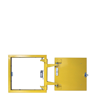 Люк ревизионный под плитку Практика стальной 400х400 мм скрытый