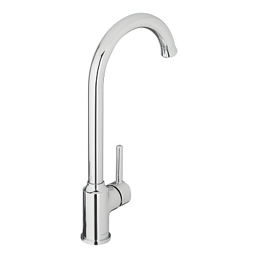 Смеситель для кухни Swedbe Selene хром с высоким изливом однорычажный (7440)