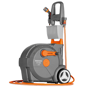 Тележка с поливочным шлангом 40 м Daewoo пластиковая с набором для полива (DWR 4040)