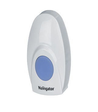 Звонок Navigator (612683) беспроводной с кнопкой 36 мелодий белый