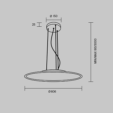 Подвесной светильник Maytoni MOD471PL-L57WK