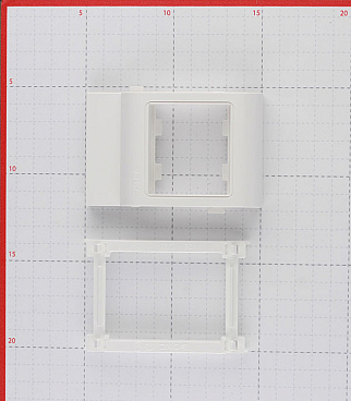 Рамка для кабель-канала 100х40/60/80 мм DKC Viva белая 2 модуля (10053)
