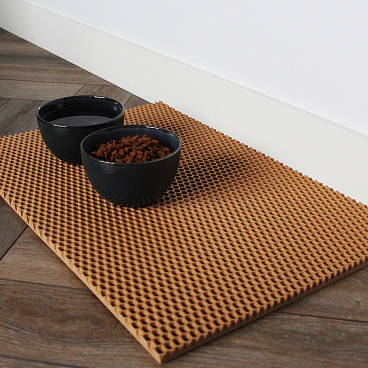 Коврик универсальный Еvaline ЭВА Соты 80х60 см песочный