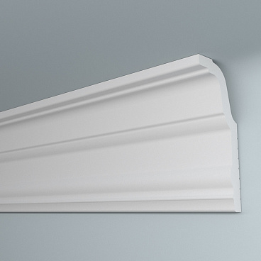 Плинтус потолочный из пенополистирола 30х70х2000 мм под натяжной потолок с возможностью светодиодной подсветки Плинтэкс J 30/70