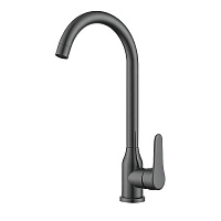 Смеситель для кухни ARGOtech Slot графит с высоким изливом однорычажный (35-03 SLOT gun grey)