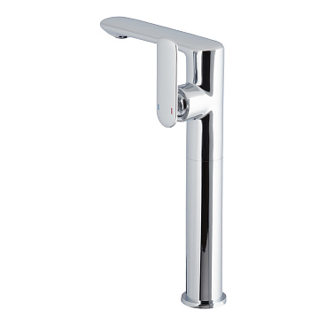 Смеситель для раковины высокий Lavelly Vertex хром однорычажный (673114)
