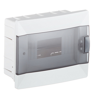 Щит распределительный встраиваемый Makel ЩРВ-П-8 пластиковый IP40 175х210х95 мм 8 модулей с DIN-рейкой и нулевой шиной