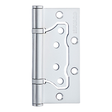 Петля Fuaro бабочка универсальная неразъемная 100х75 мм перламутровый хром