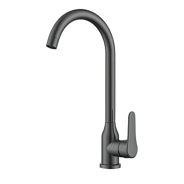 Смеситель для кухни ARGOtech Slot графит с высоким изливом однорычажный (35-03 SLOT gun grey)