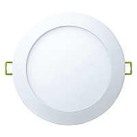 Светильник встраиваемый светодиодный белый 12 Вт 4000К IP20 Navigator ДВО (71378)