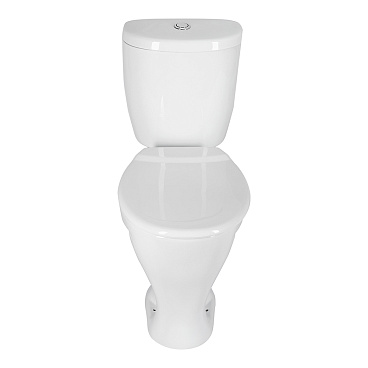 Унитаз-компакт Универсал Обь с косым выпуском с сиденьем пластик белый (4607152360462)