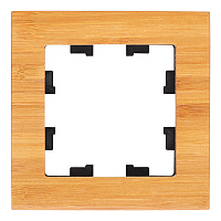 Рамка Systeme Electric AtlasDesign Nature одноместная дерево бамбук (ATN353201)