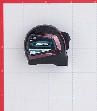 Рулетка Gross с автостопом 8 м x 25 мм