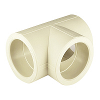 Тройник полипропиленовый Valfex 63 х 63 х 63 мм серый (10111063Г)