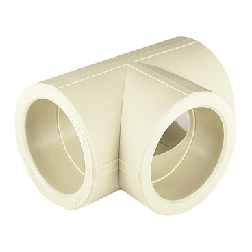 Тройник полипропиленовый Valfex 63 х 63 х 63 мм серый (10111063Г)