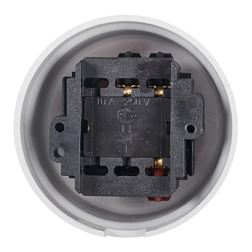 Выключатель Bironi Лизетта одноклавишный накладной белый ретро (B1-201-21)