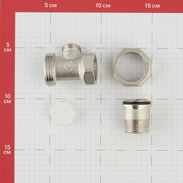 Клапан запорный Stout 3/4 НР(ш) х 3/4 ВР(г) для радиатора (SVL 1176 000020)