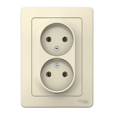 Розетка Systeme Electric Blanca встраиваемая молочная (BLNRS000022)