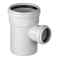 Тройник Pro Aqua Stilte Plus d110х58 мм 87° пластиковый шумопоглощающий для внутренней канализации