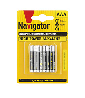 Батарейка Navigator AAA мизинчиковая LR03 1,5 В (4 шт.)