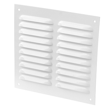 Решетка вентиляционная стальная Ore 200х200 мм белая