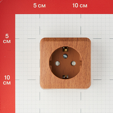 Розетка Systeme Electric Этюд накладная бук со шторками (PA16-004T)
