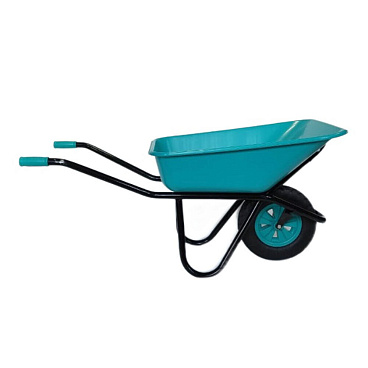 Тачка садово-строительная одноколесная РВ Пласт 120 л 180 кг ударопрочная усиленная морозостойкая (273)